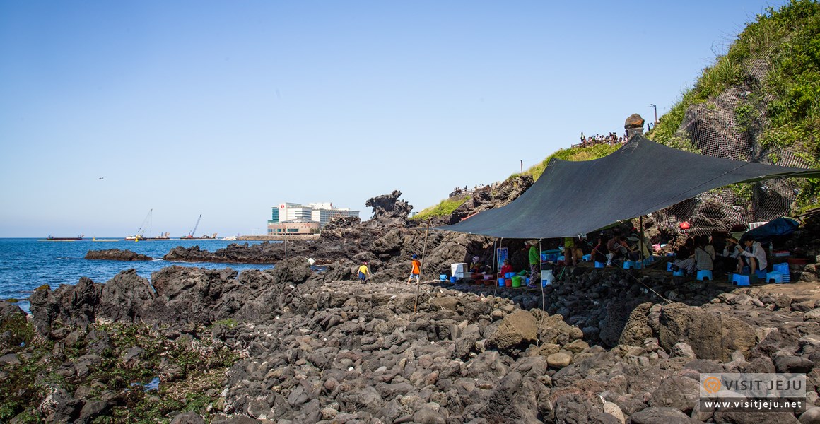 용두암 해산물 판매장