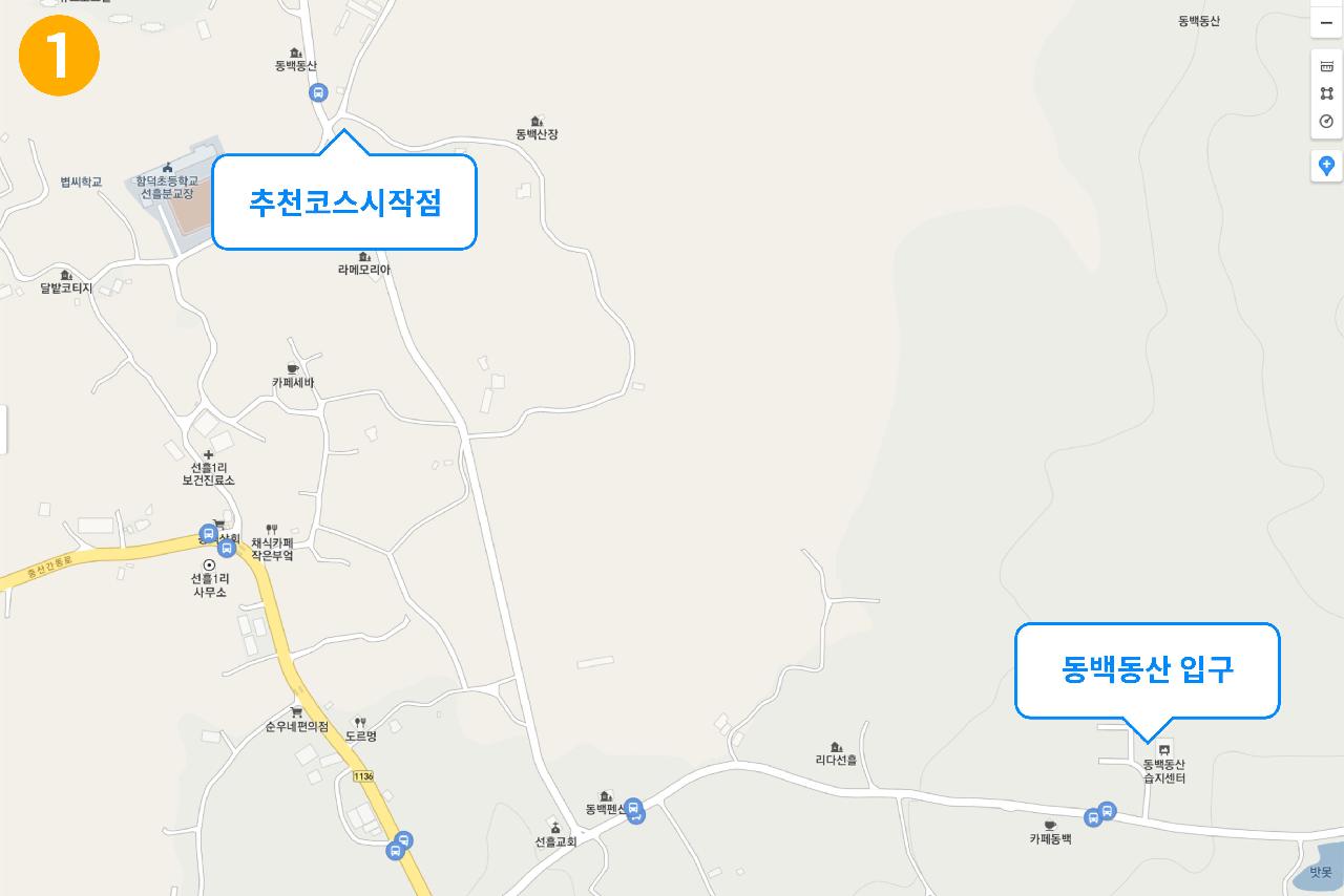 동백동산 탐방시 추천 시작지점