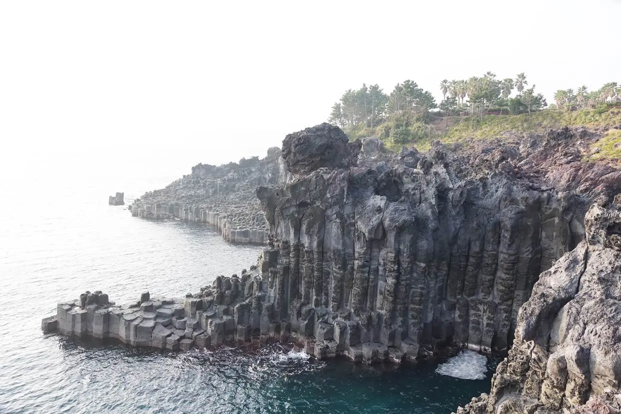 Visit Jeju : 柱状節理帯（大浦洞チサッケ）
