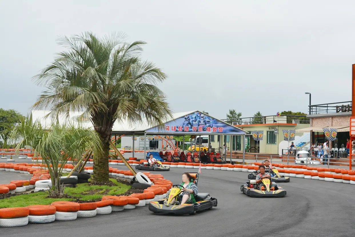 Real go-kart track and vehicles at Jeju Leports Land