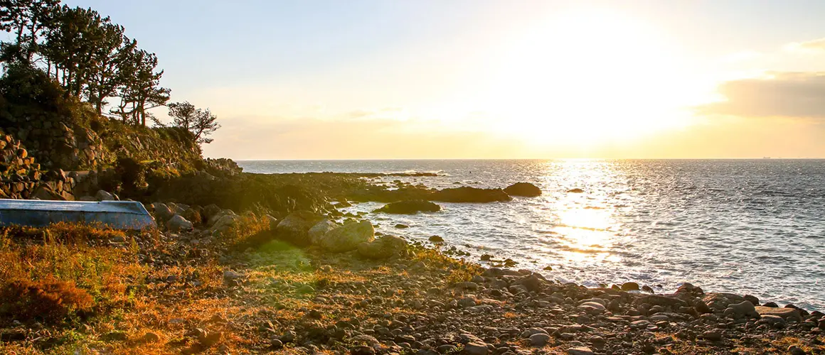 Real coastal scenery from Jeju Olle Course 7 in Seogwipo