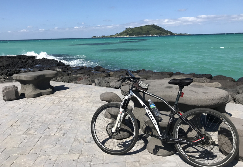 チェジュ島自転車の旅