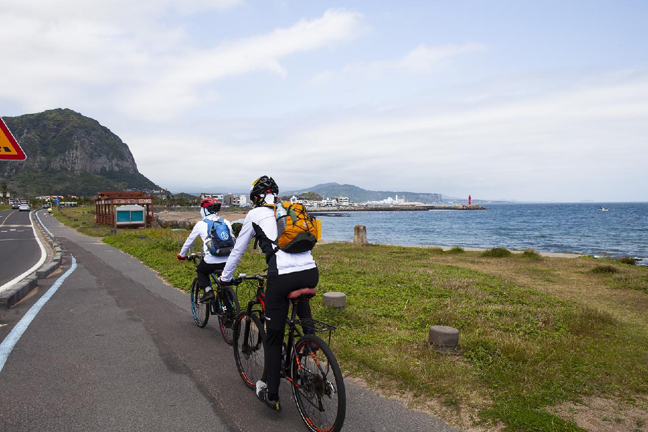 チェジュ島自転車の旅