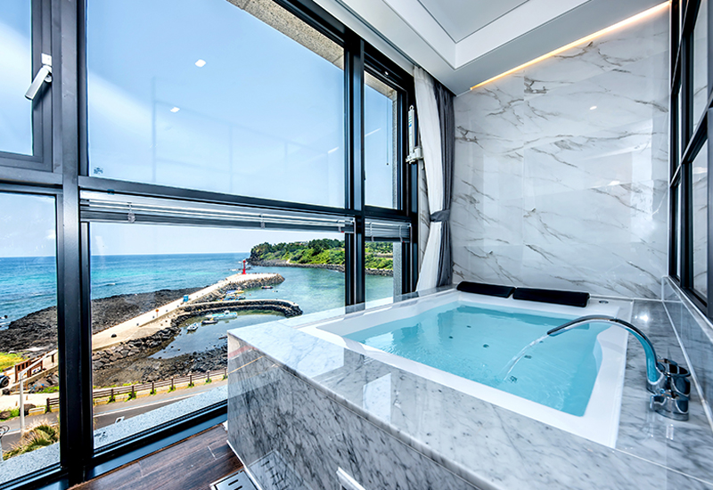 taking the plunge in jeju s heated pool hotels