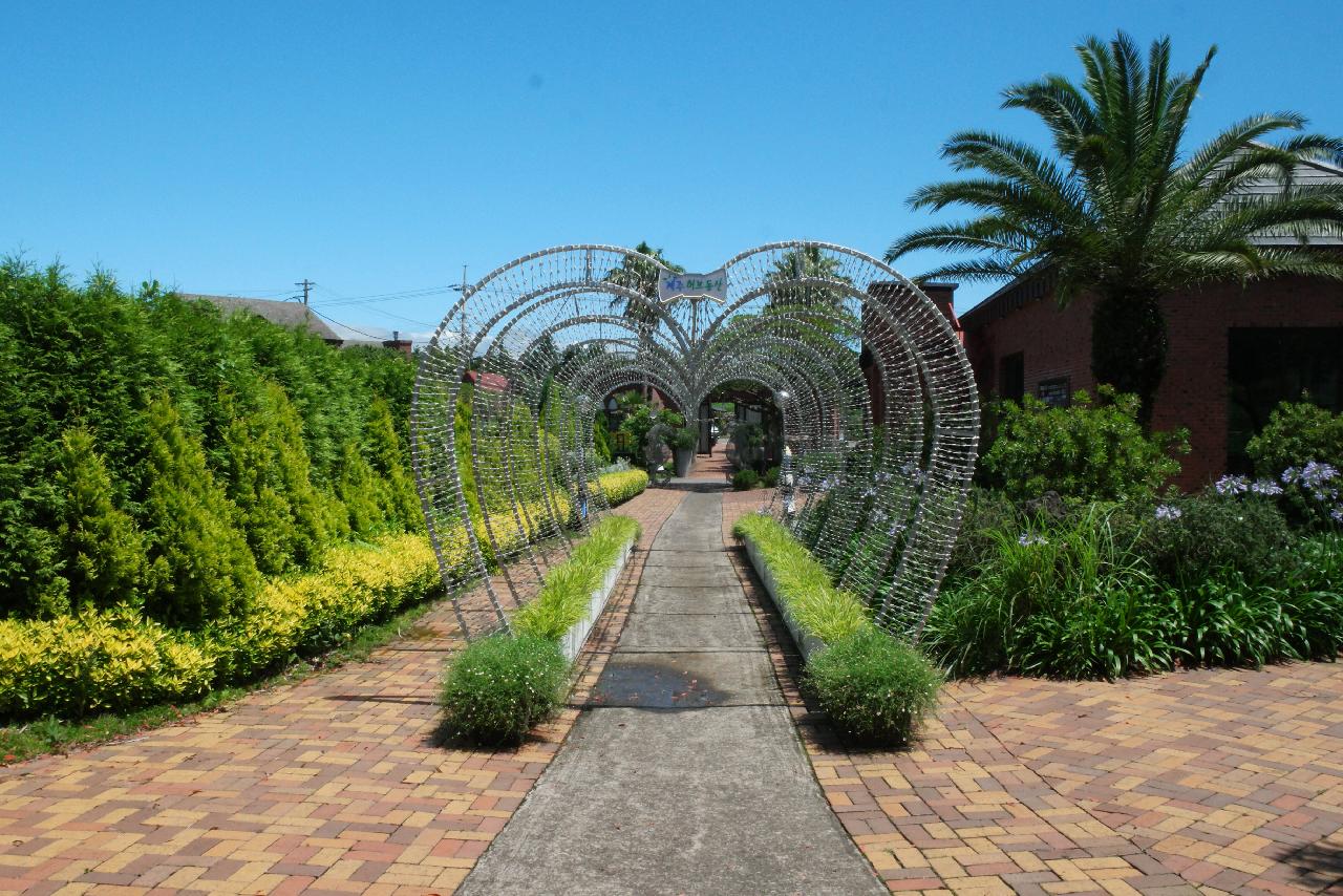 제주허브동산진입로