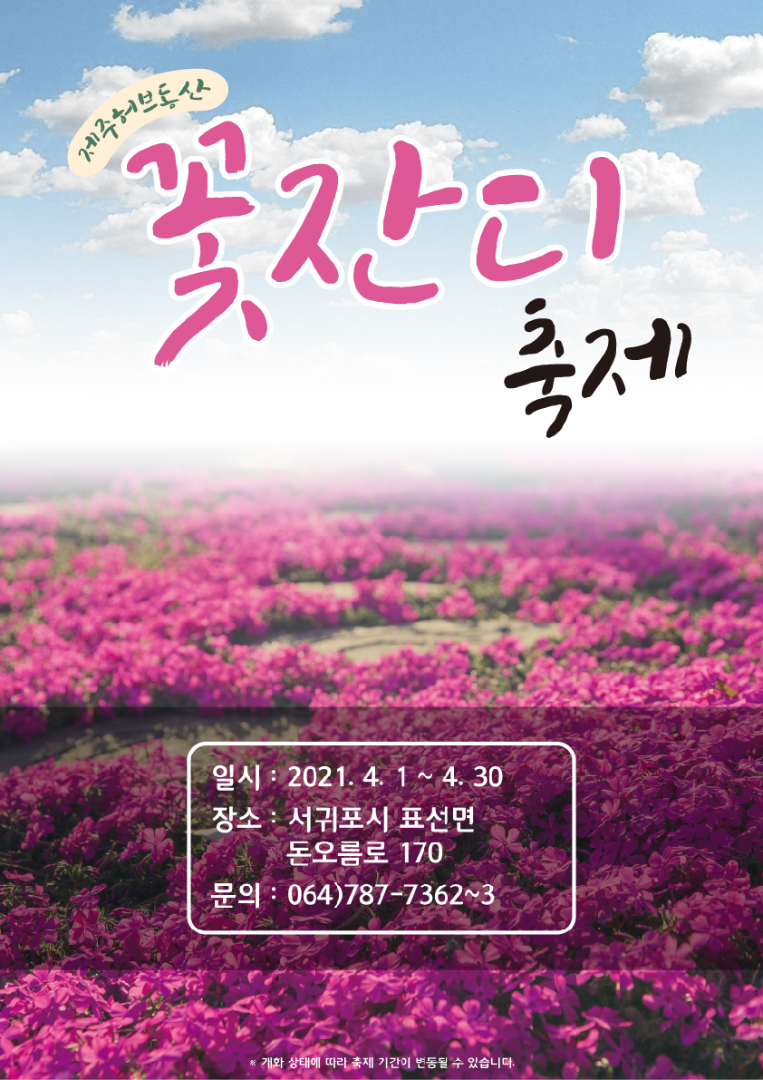 제주 허브동산 꽃잔디 축제