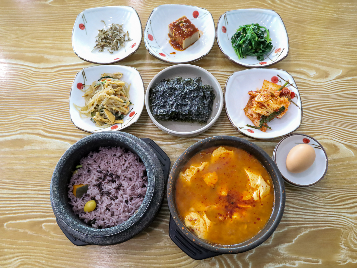 일품순두부탑동점 음식