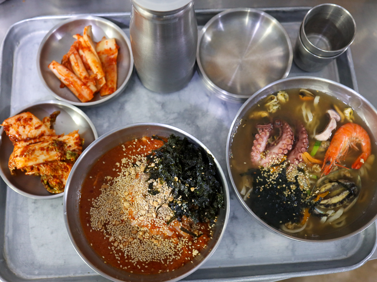 협재칼국수 음식
