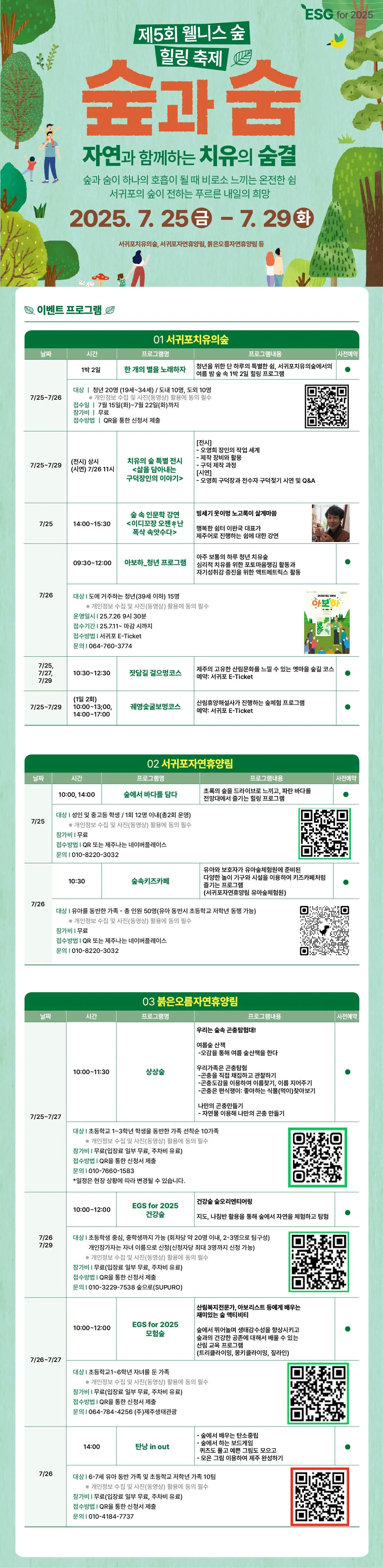 제5회 웰니스 숲힐링 축제