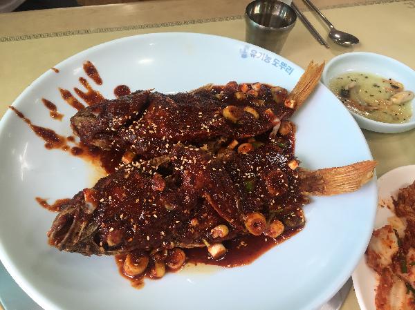 통우럭 정식