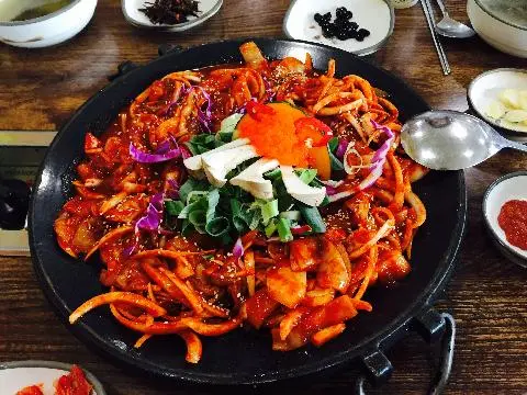 #우도 #한치조림 #한라산볶음밥 #로뎀가든