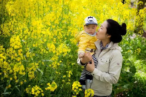 아이와 함께한 봄날의 공원~