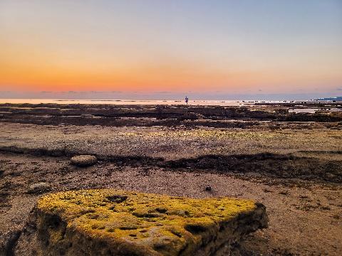 제주여행 마지막 날 광치기 해변의 일출을 보기 위하여 새벽같이 찾은 광치기 해변