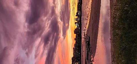 장마 후 함덕노을